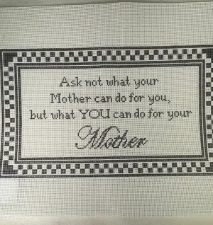 * SALE / Lauren Bloch Designs LB01 Ask not what your Mother...