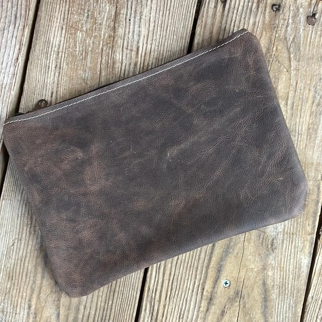 106 Banker's Bag - Black & White w/ Agave Laredo