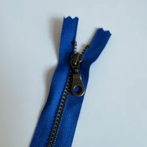 10" Antique Brass Donut-pull Zippers