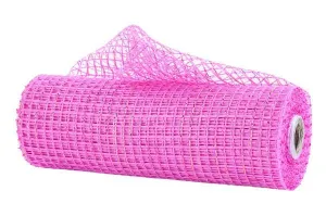 10" Metallic/Poly Mesh: Hot Pink, Red (10 Yards) RE890511