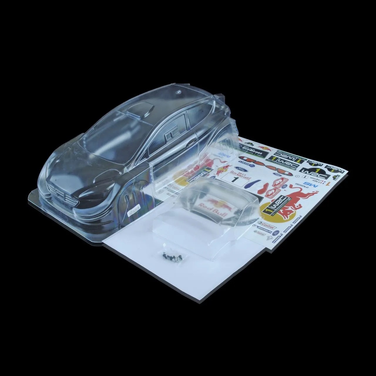1/10 Lexan Clear RC Car Body Shell for FORD FIESTA RALLY 200mm