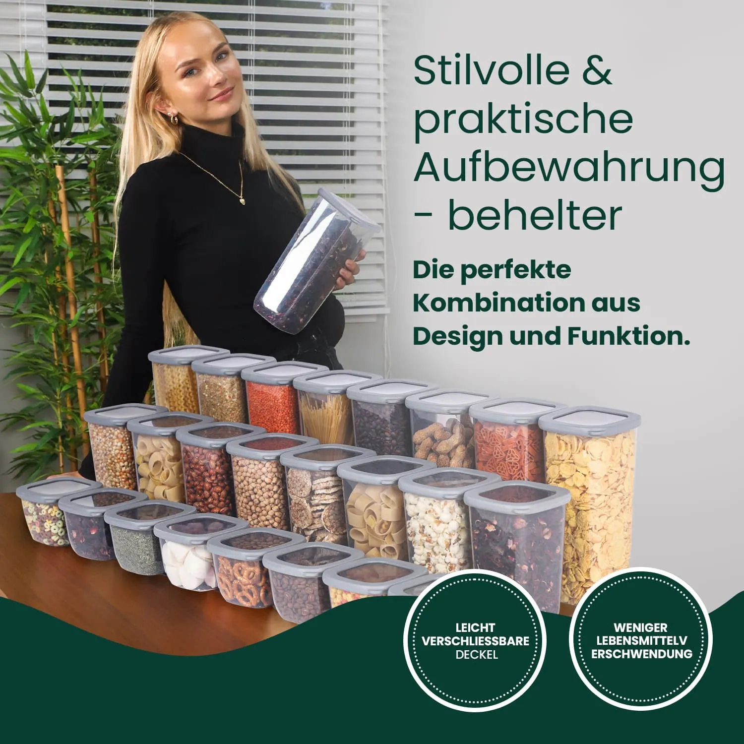 12 Mix - Vorratsdosen mit Deckel