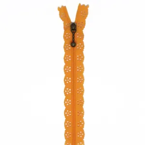12" Lace Zipper in Orange