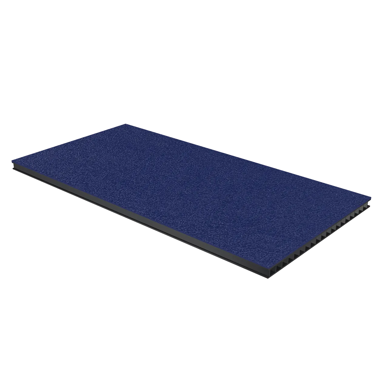 1/4" Corrugated Laminate - Dark Blue