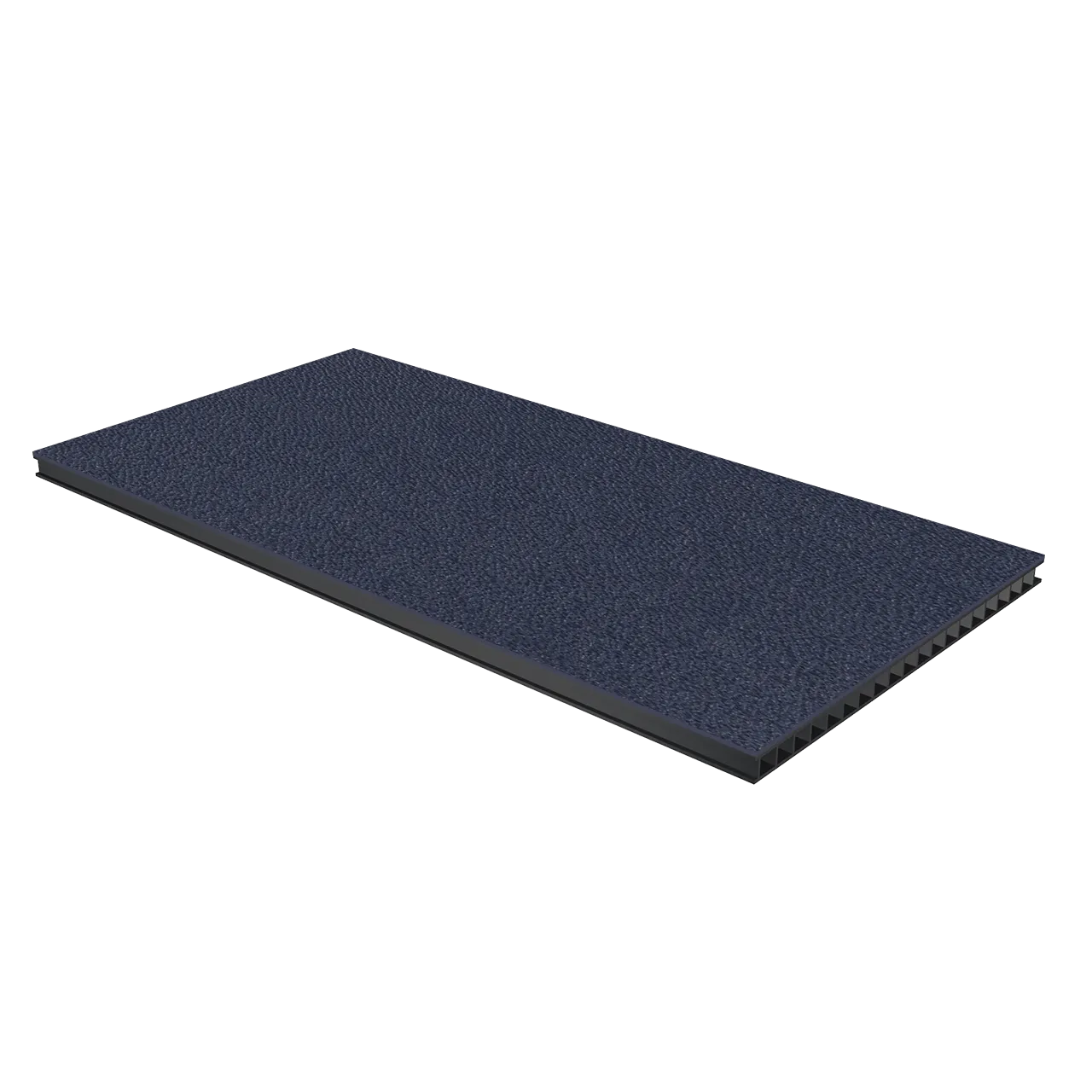 1/4" Corrugated Laminate - Navy Blue