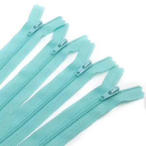14" Zipper in Misty Teal by Atkinson Designs