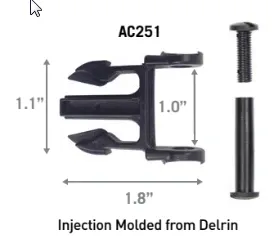 1" Side Release Replacement Buckle