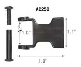 1" Side Release Replacement Buckle