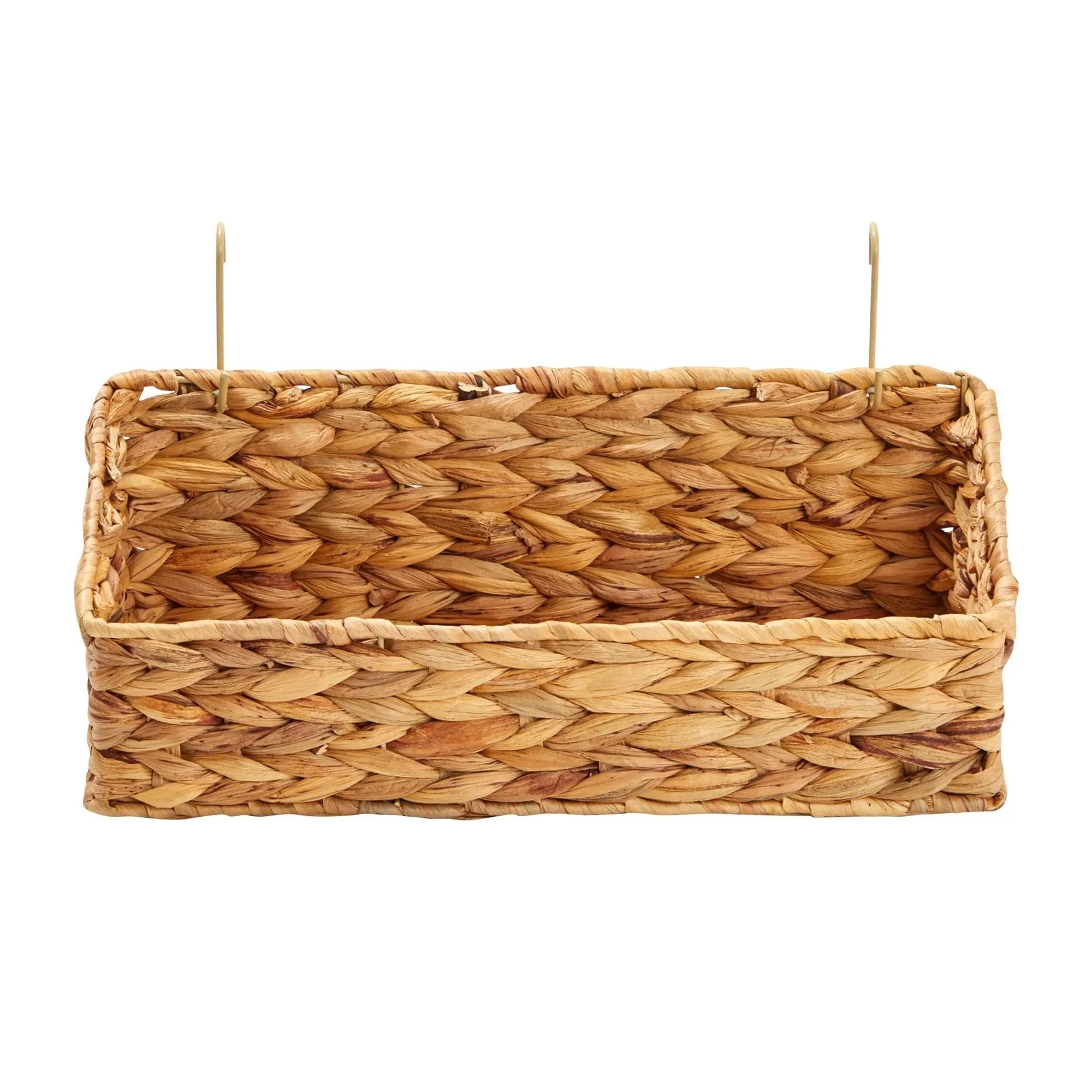 2 Pack Wall Mounted Storage Baskets With Hooks For Bathroom Laundry