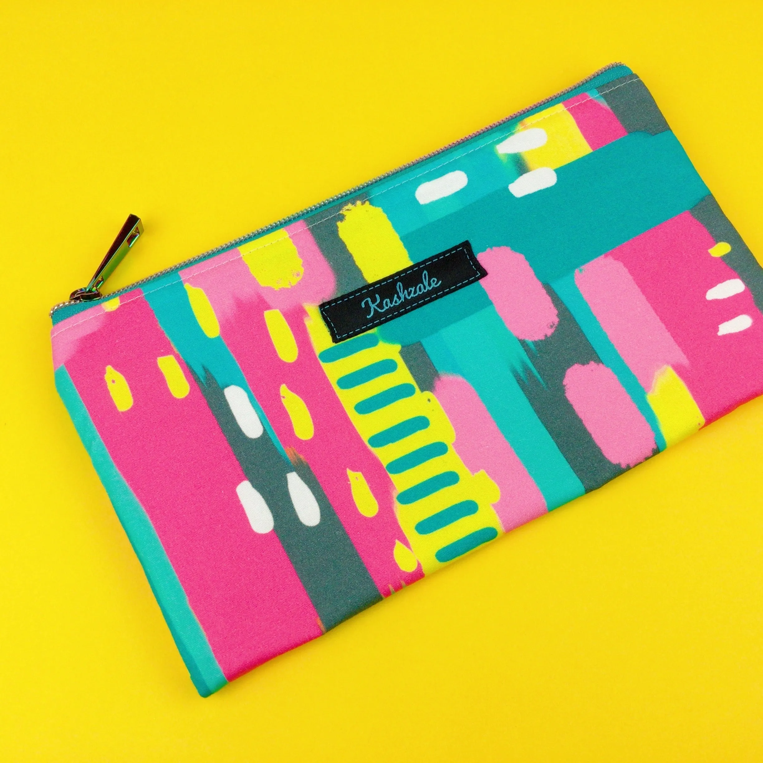 21st Party Zipper Pouch, Travel Pouch.  Exclusive Design.