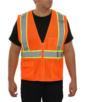 24-586 Safety Vest w/ Contrasting Stripe