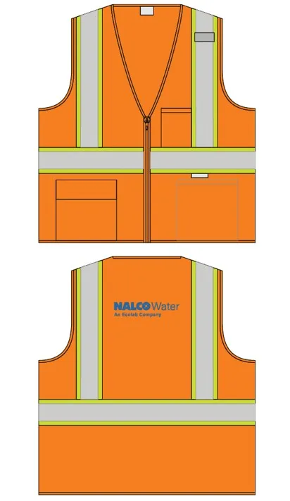 24-586ET Safety Vest w/NALCO Water logo