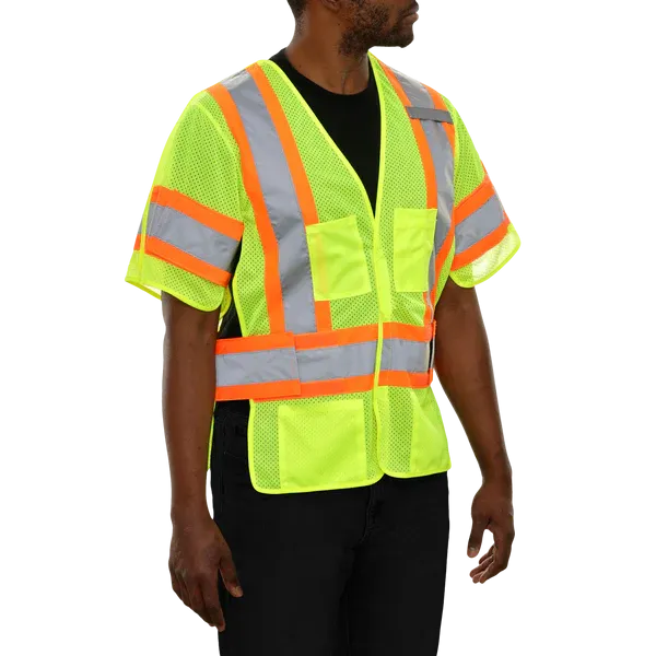 24-591 Breakaway Safety Vest w/ Contrasting Tape