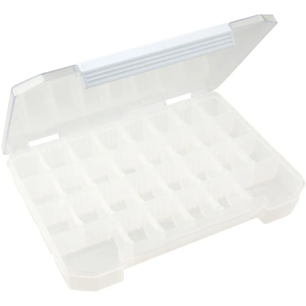 30 Adjustable Grids Rhinestone, Nail Art Organizer Box - Natural - Each
