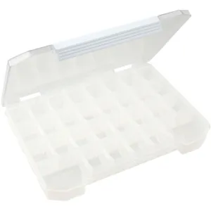 30 Adjustable Grids Rhinestone, Nail Art Organizer Box - Natural - Each