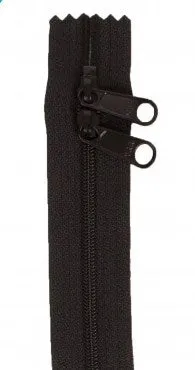 30" Double Pull Zipper - Black - DS