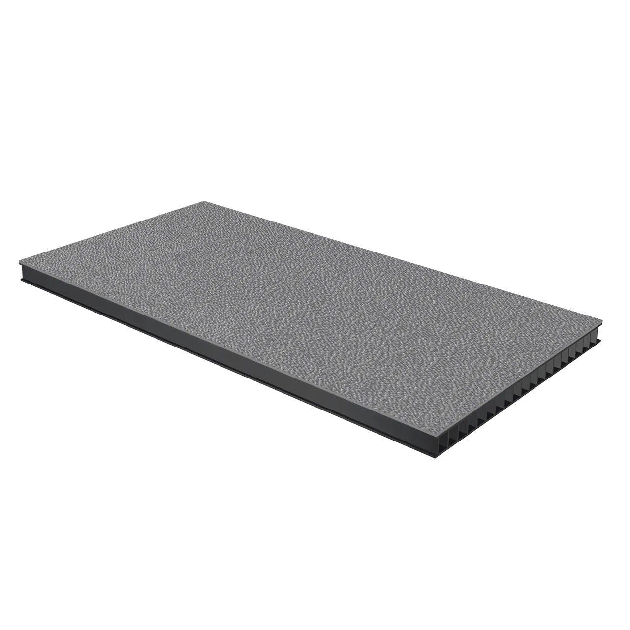 3/8" Corrugated Laminate - Silver