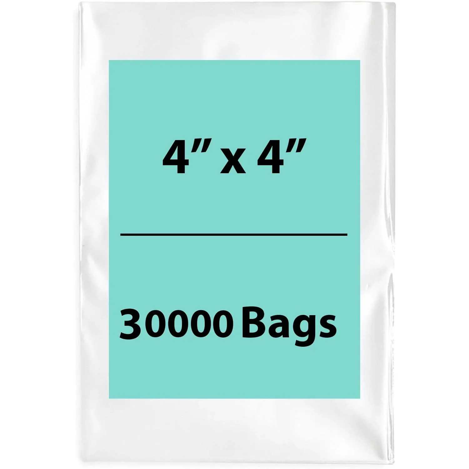 4X4 inches Clear Flat Poly Bags 1.5Mil Open Top (LDPE)