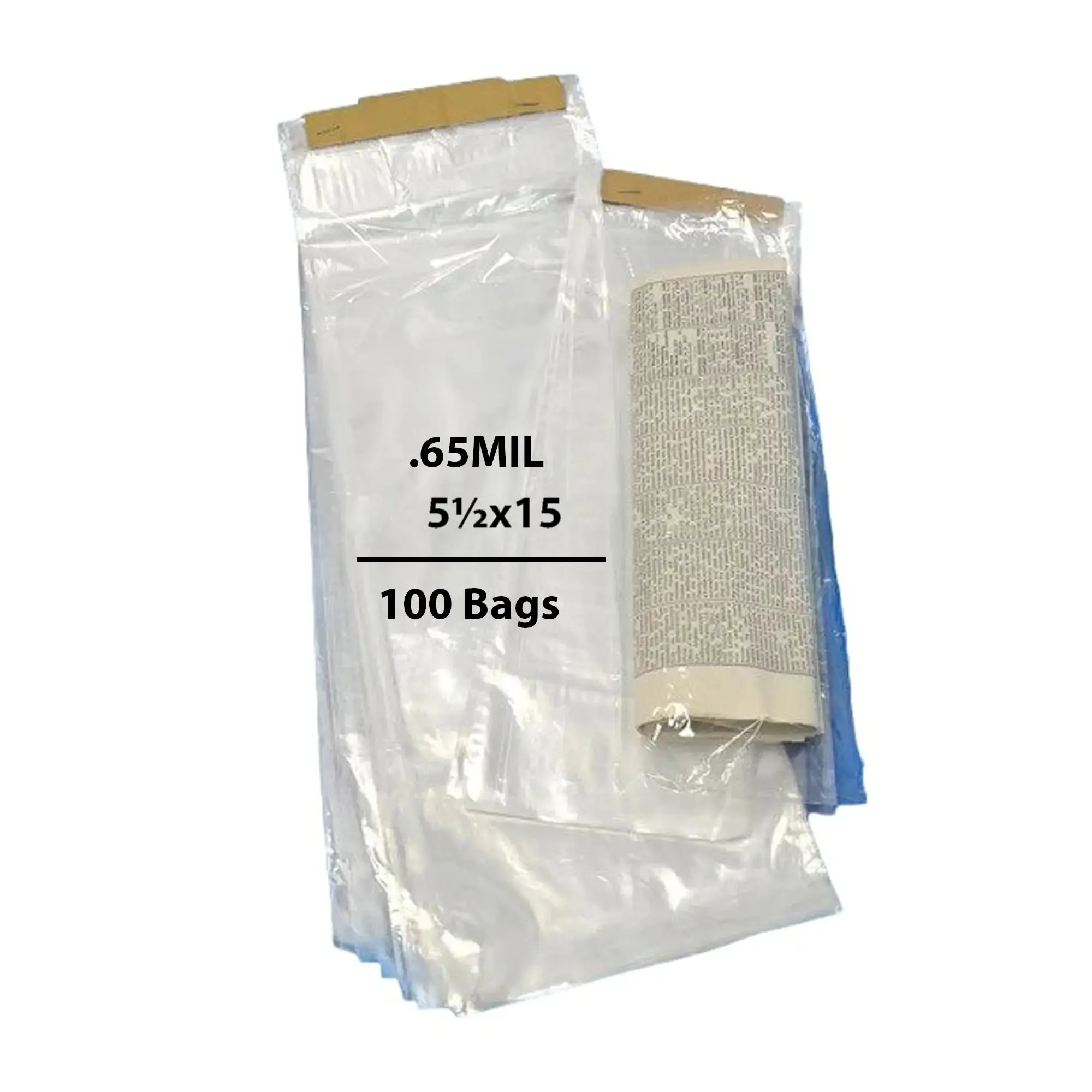 5.5X15 inches Clear Newspaper Bags 0.65 Mil Polypropylene