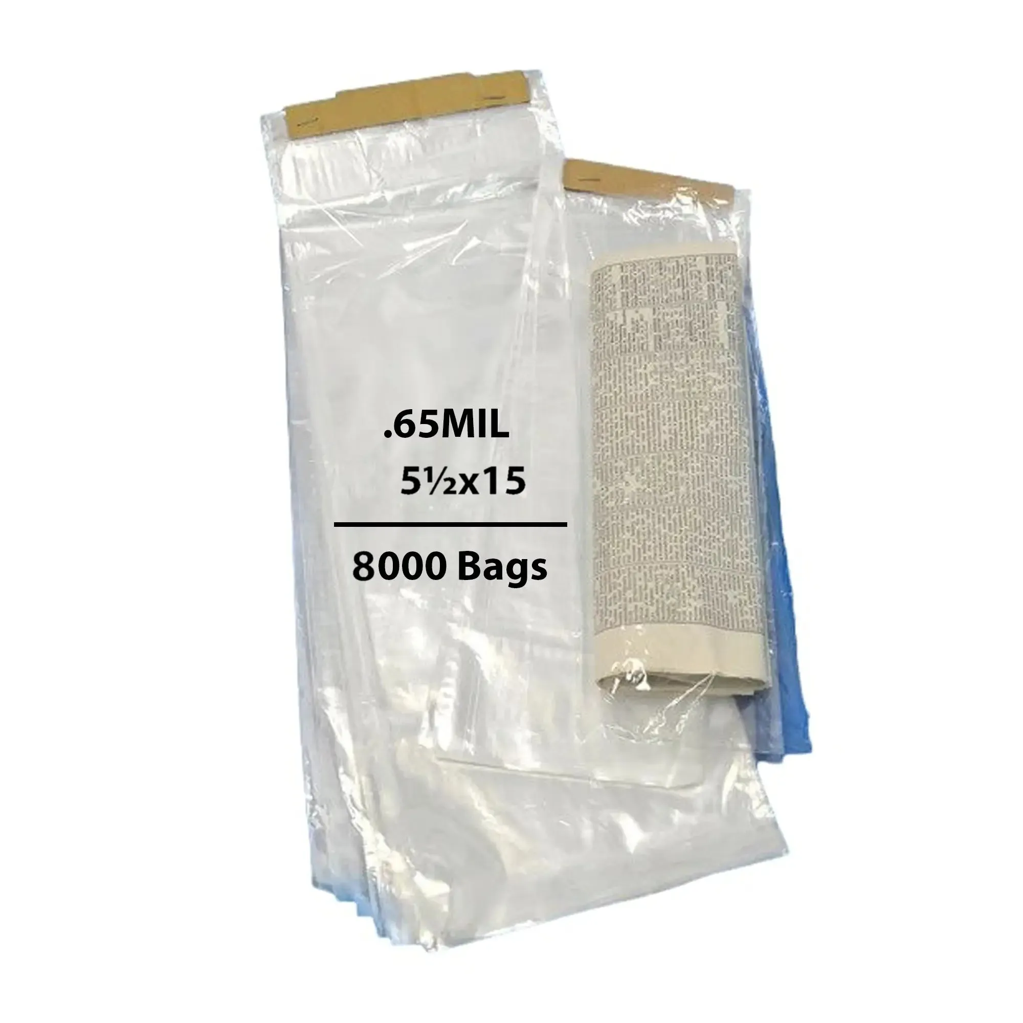 5.5X15 inches Clear Newspaper Bags 0.65 Mil Polypropylene