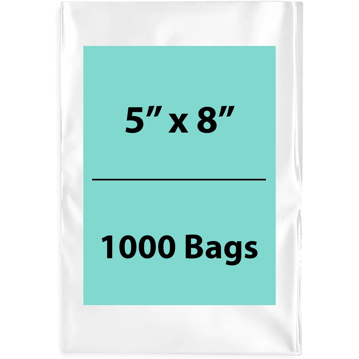 5X8 inches Clear Flat Poly Bags 6Mil Open Top (LDPE)