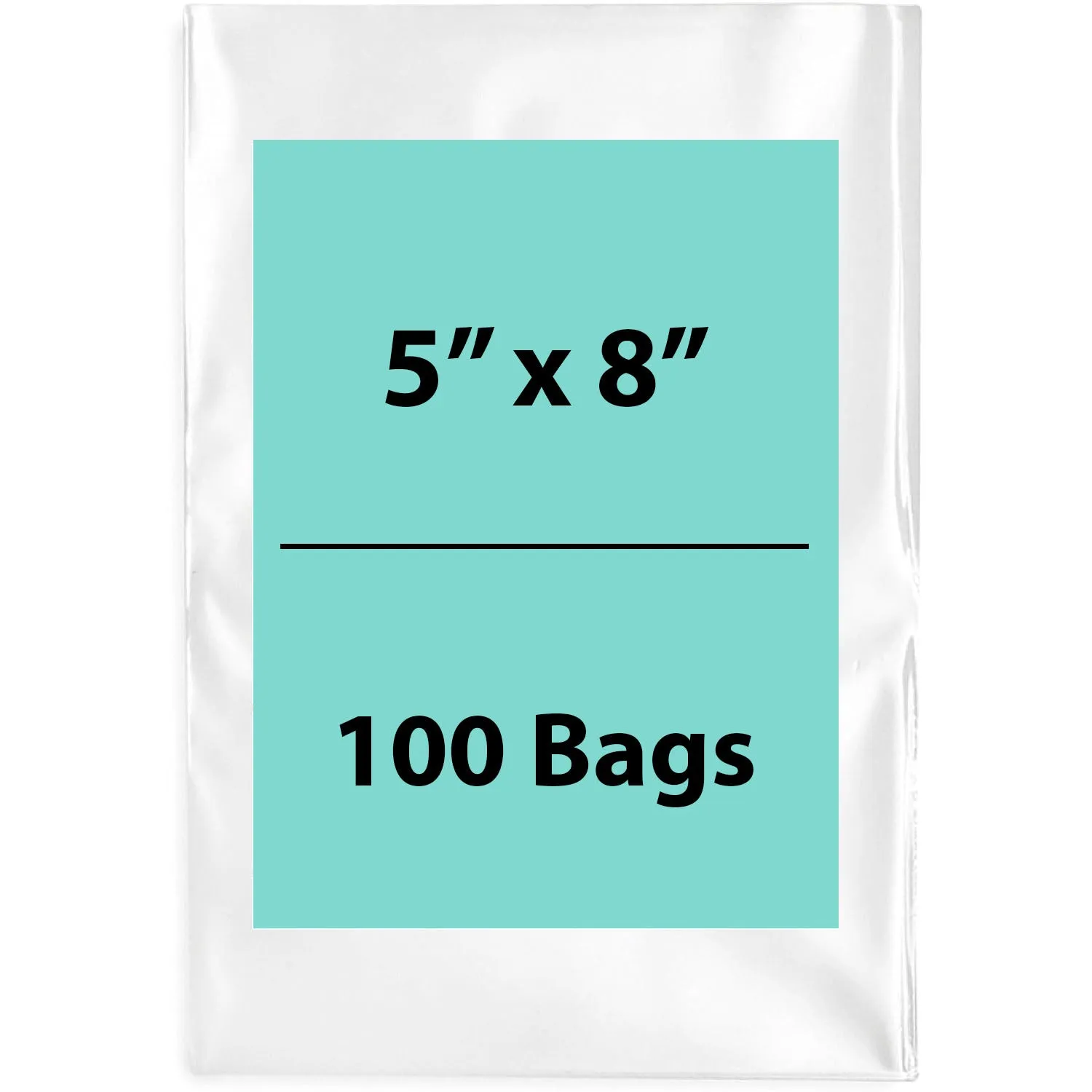5X8 inches Clear Flat Poly Bags 6Mil Open Top (LDPE)