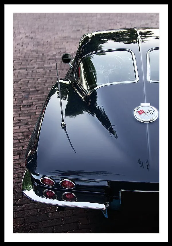 63 Split Window  Corvette Framed Print