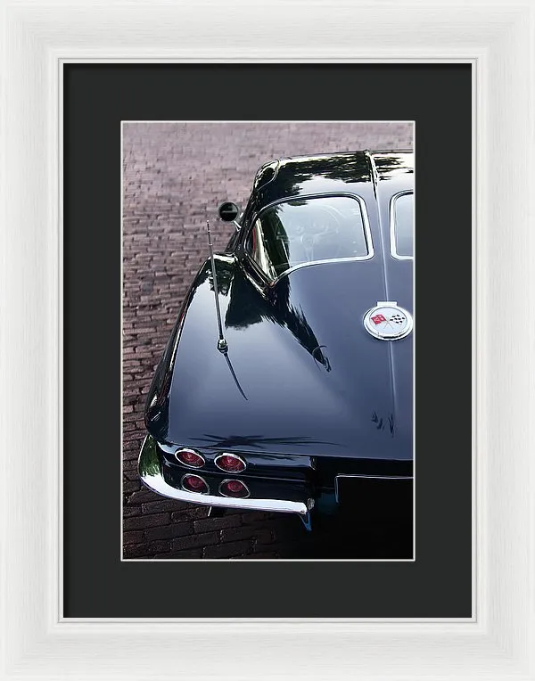 63 Split Window  Corvette Framed Print