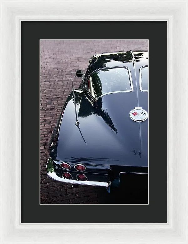 63 Split Window  Corvette Framed Print