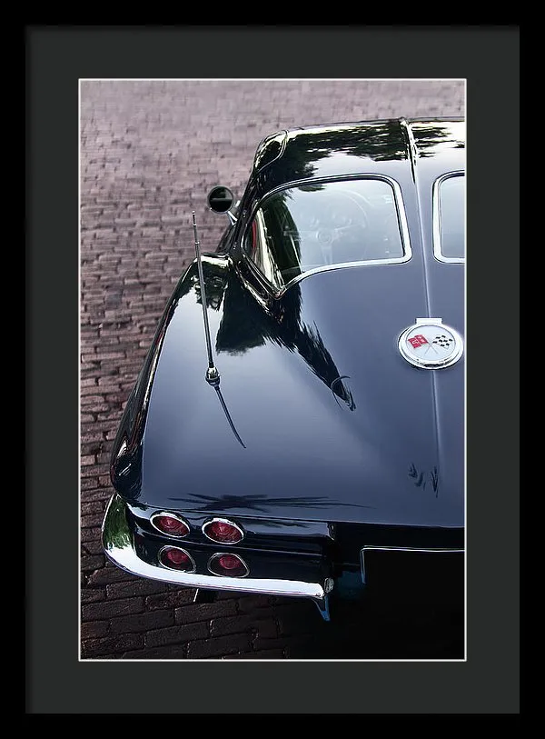 63 Split Window  Corvette Framed Print