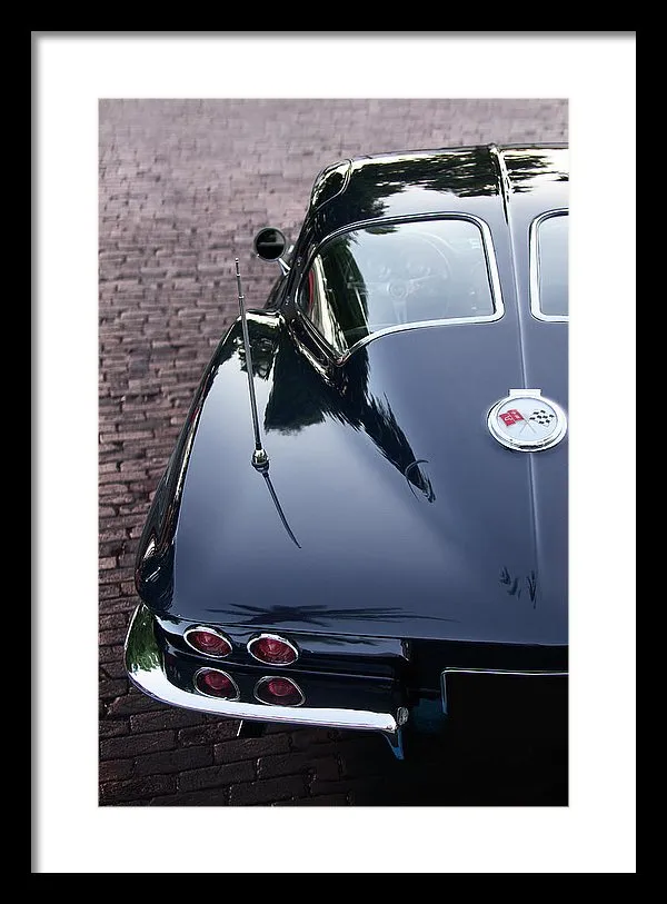 63 Split Window  Corvette Framed Print