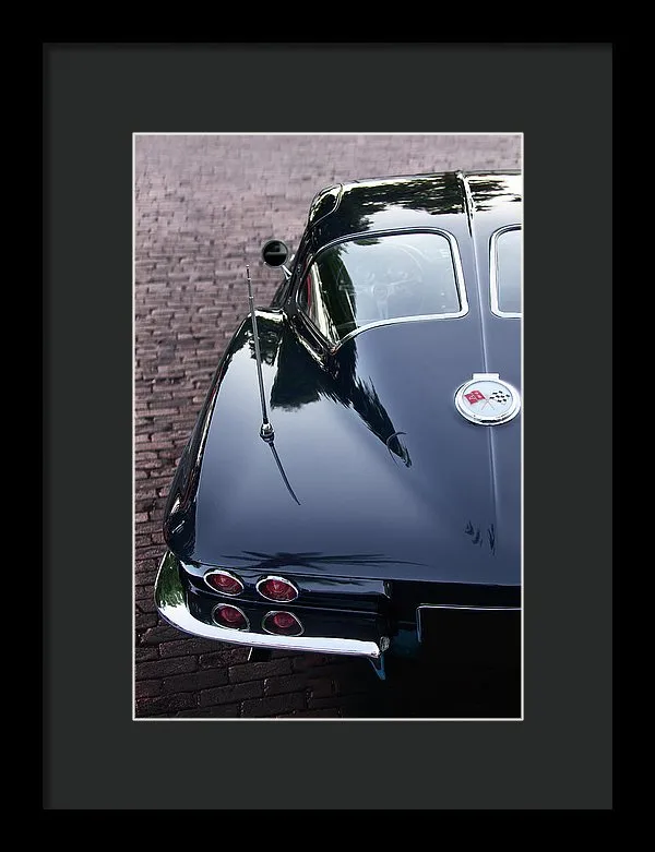 63 Split Window  Corvette Framed Print