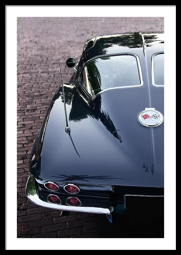 63 Split Window  Corvette Framed Print