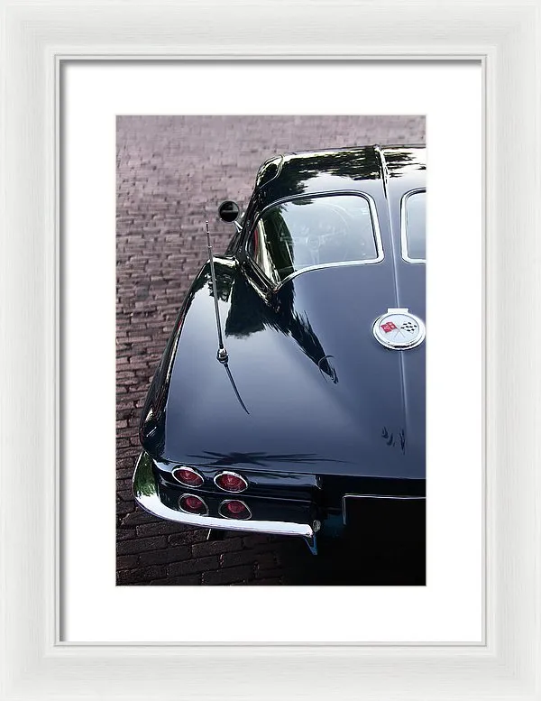 63 Split Window  Corvette Framed Print