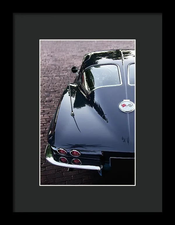 63 Split Window  Corvette Framed Print