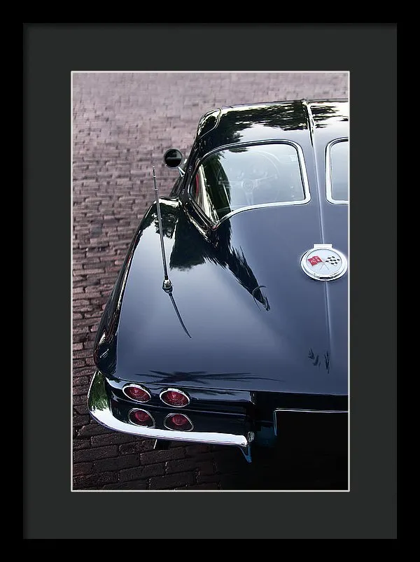 63 Split Window  Corvette Framed Print