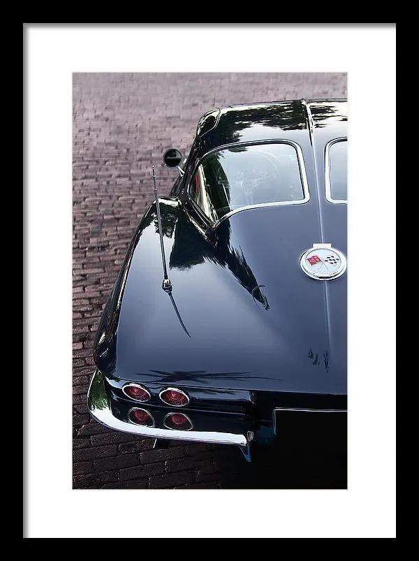 63 Split Window  Corvette Framed Print