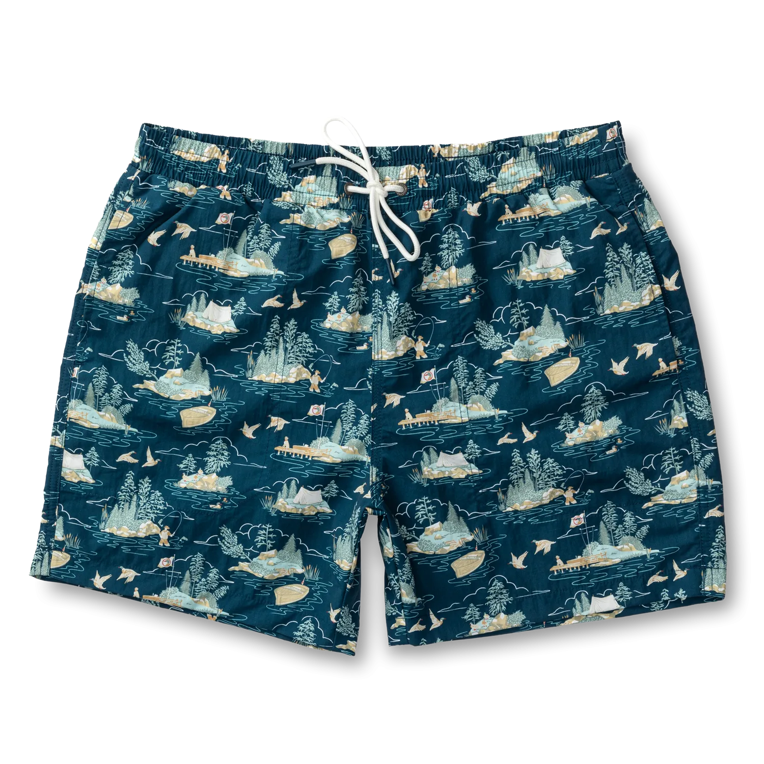 6" Print Sailport Swim Short