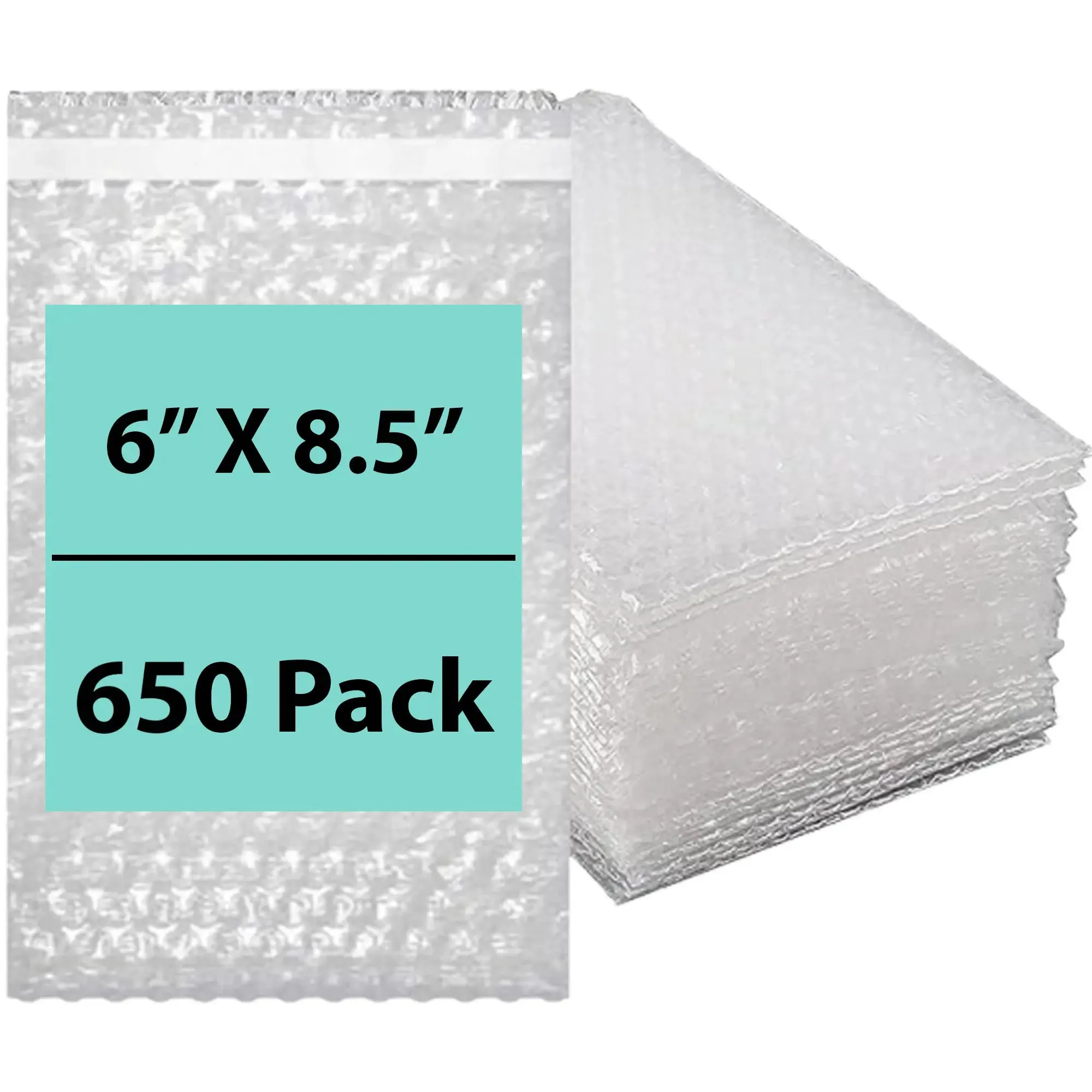 6X8.5 inches Bubble Wrap Bags Self seal pouches Shipping Supplies