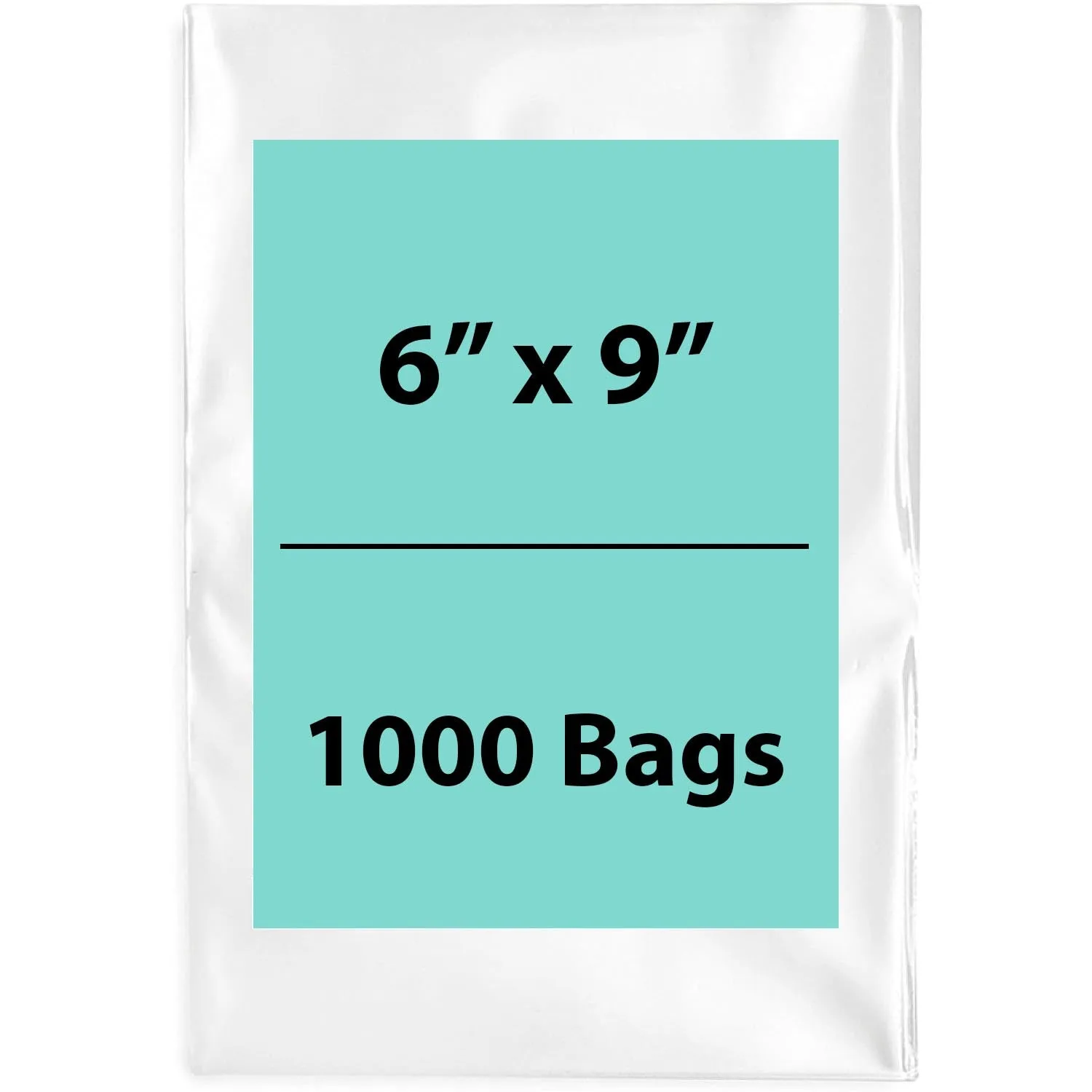 6X9 inches Clear Flat Poly Bags 3Mil Open Top (LDPE)