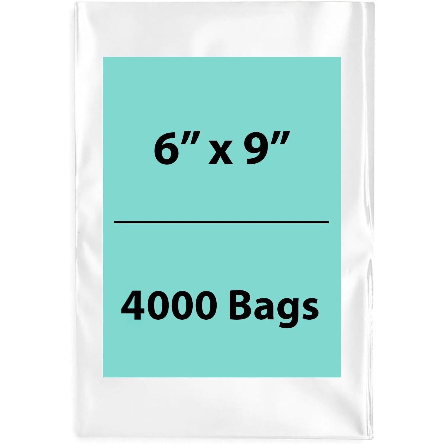6X9 inches Clear Flat Poly Bags 3Mil Open Top (LDPE)