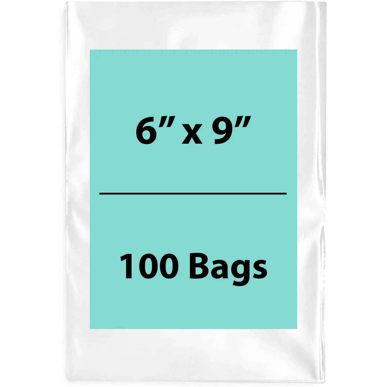 6X9 inches Clear Flat Poly Bags 3Mil Open Top (LDPE)