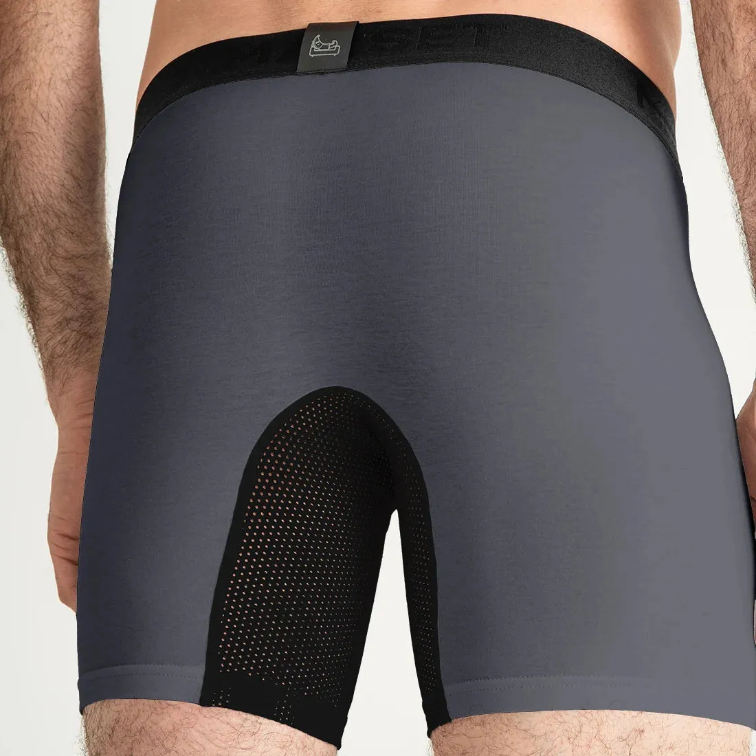AirFlow Boxer Brief 7.6" OpenFly, Graphite