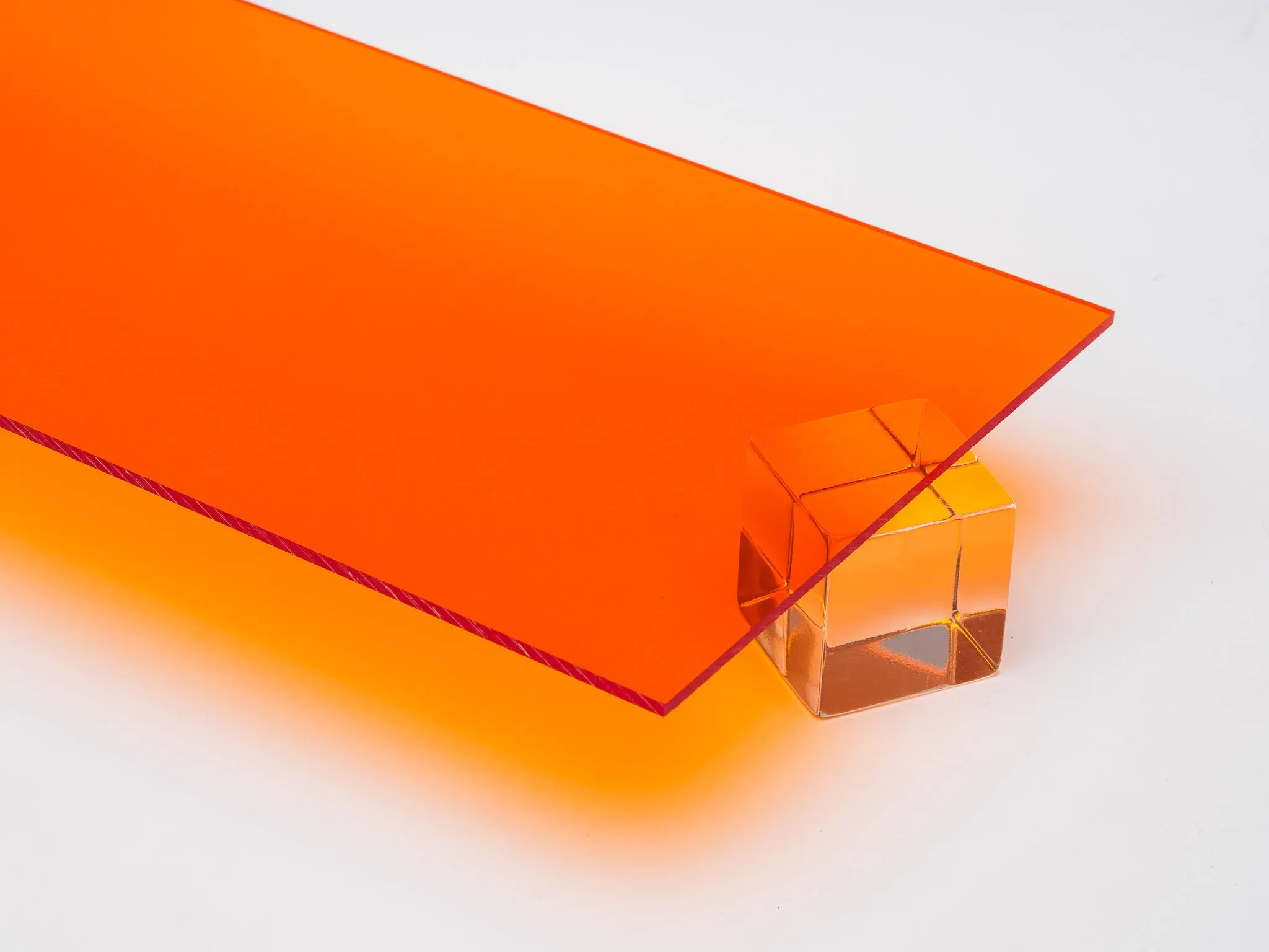 Amber Transparent Acrylic Sheet