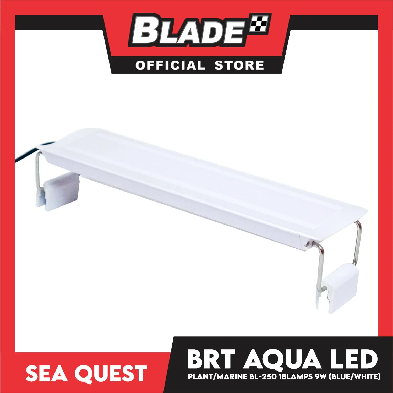 Aqua Sea Quest Product BRT Aqua Plant Marine (Blue/White) BL-250 23cm Lamp Size, 23-33cm Aquarium Size, Lamp Bead 18, 9W Power (2.5 Gallon)