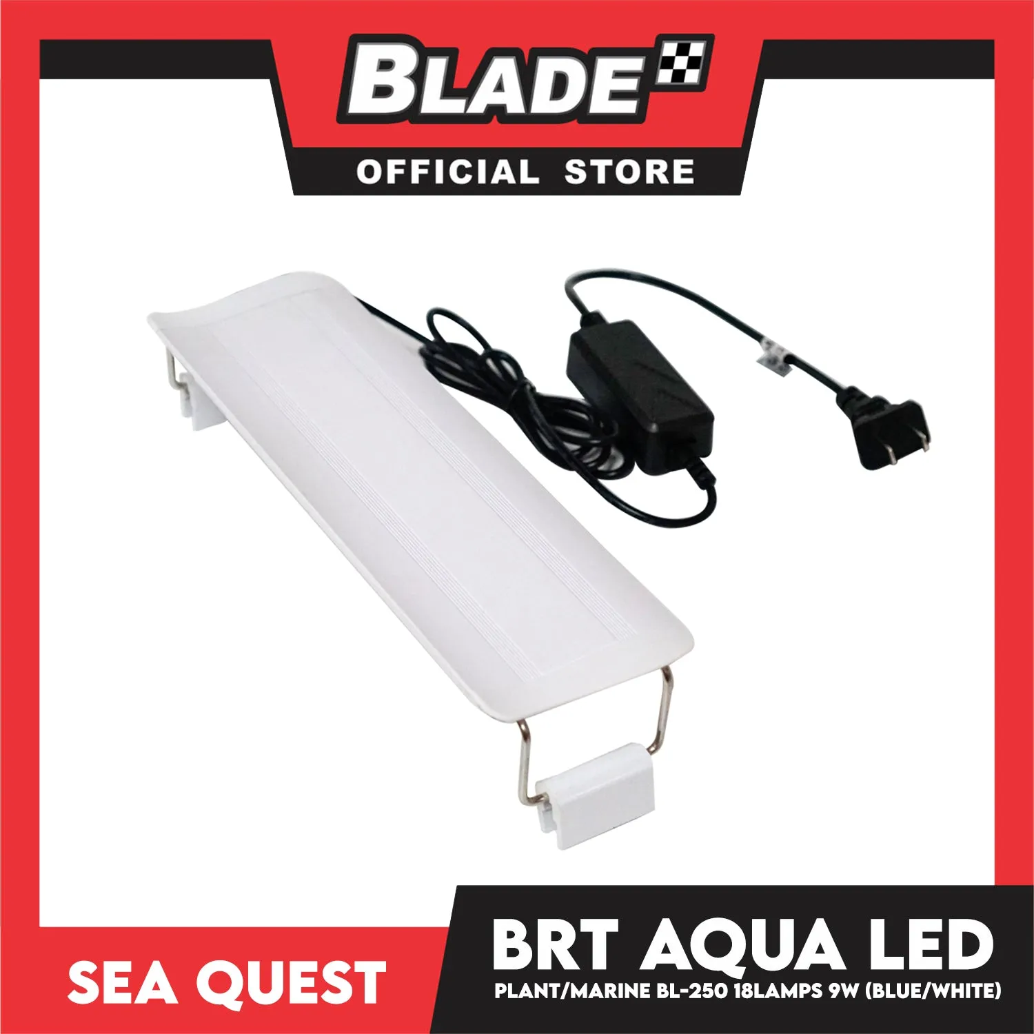 Aqua Sea Quest Product BRT Aqua Plant Marine (Blue/White) BL-250 23cm Lamp Size, 23-33cm Aquarium Size, Lamp Bead 18, 9W Power (2.5 Gallon)