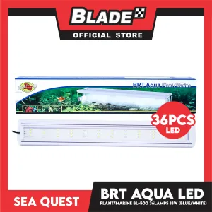 Aqua Sea Quest Product BRT Aqua Plant Marine (Blue/White) BL-500 50cm Lamp Size, 50-60cm Aquarium Size, Lamp Bead 36, 18W Power (15-20 Gallon)