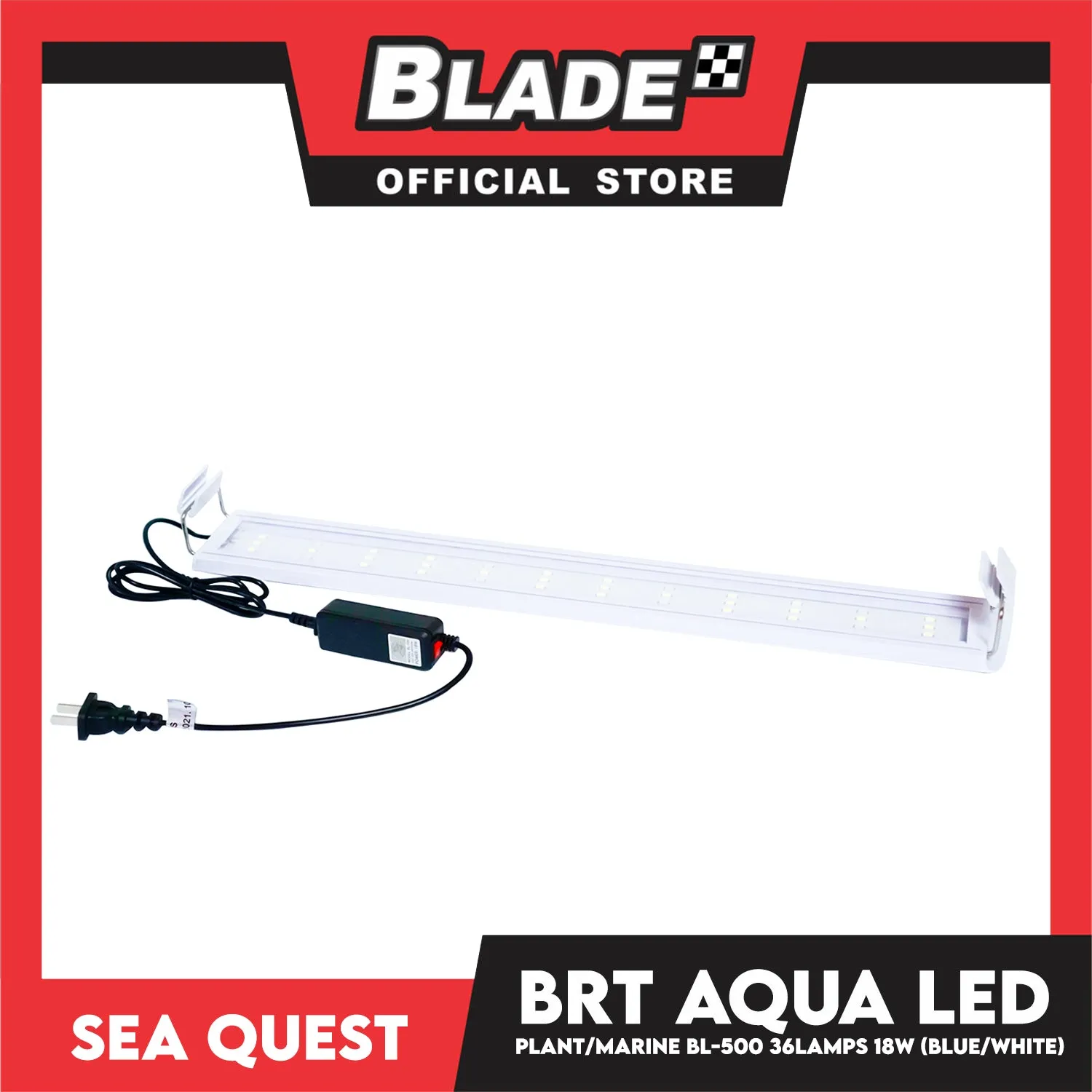 Aqua Sea Quest Product BRT Aqua Plant Marine (Blue/White) BL-500 50cm Lamp Size, 50-60cm Aquarium Size, Lamp Bead 36, 18W Power (15-20 Gallon)