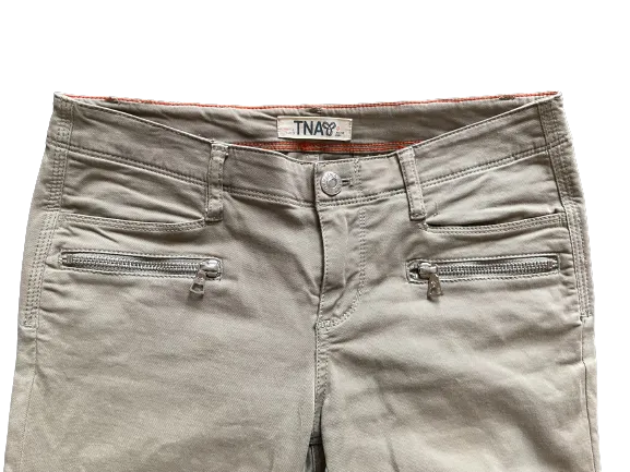 Aritzia TNA Khaki Zipper Pants