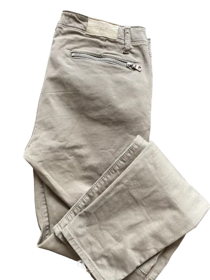 Aritzia TNA Khaki Zipper Pants